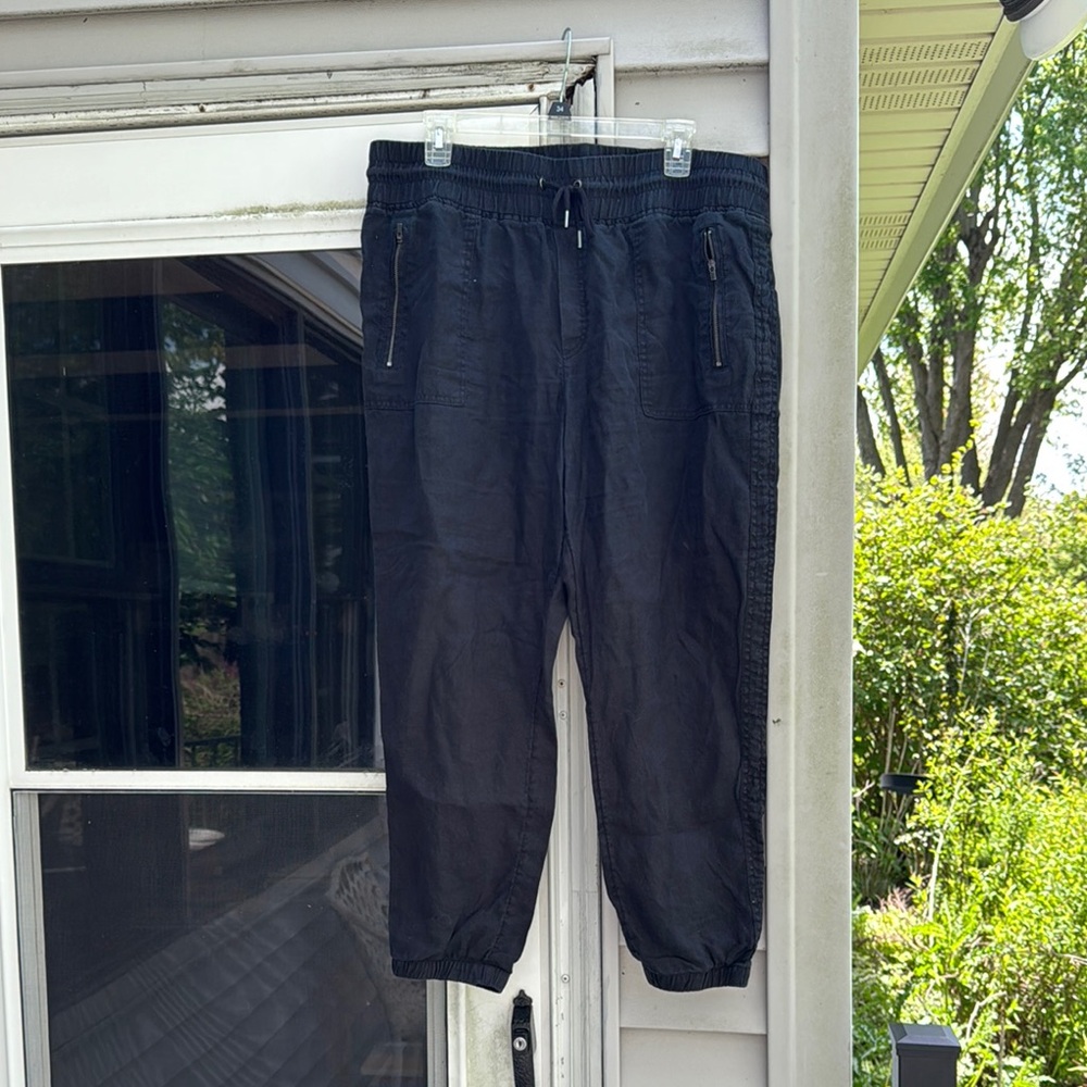 Athleta Women’s Black Linen Jogger Pants